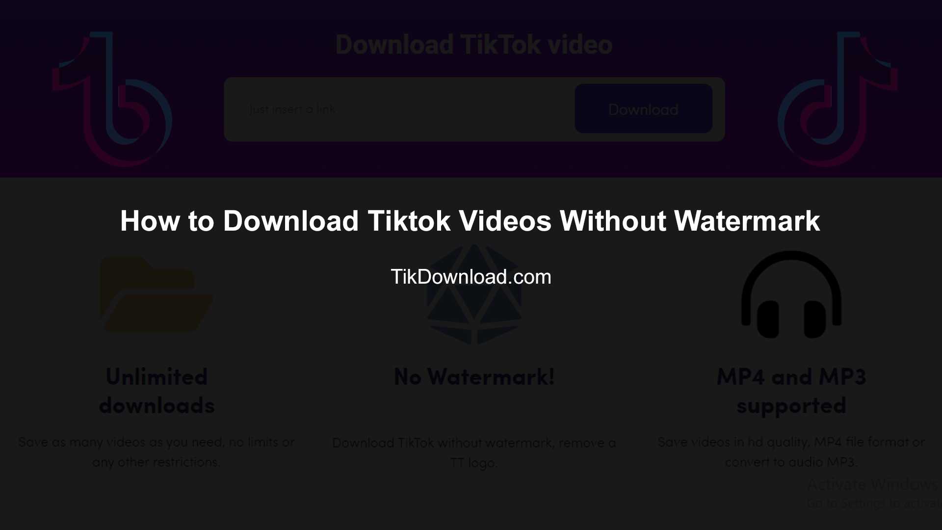 How to Download TikTok Videos without Watermark?