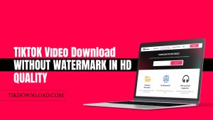 TikTok Video Download Without Watermark in HD Quality