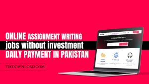 Online Assignment Writing Jobs Without Investment Daily Payment in Pakistan