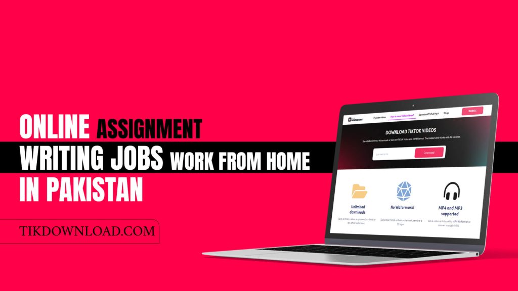 Online Assignment Writing Jobs Work from Home in Pakistan