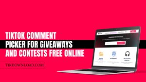 TikTok Comment Picker for Giveaways and Contests Free Online